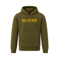 Surge Sound System Khaki Hoodie | SligRags