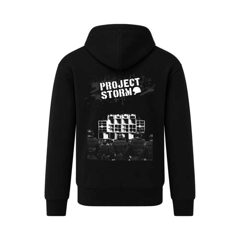 Project Storm Black Hoodie | SligRags